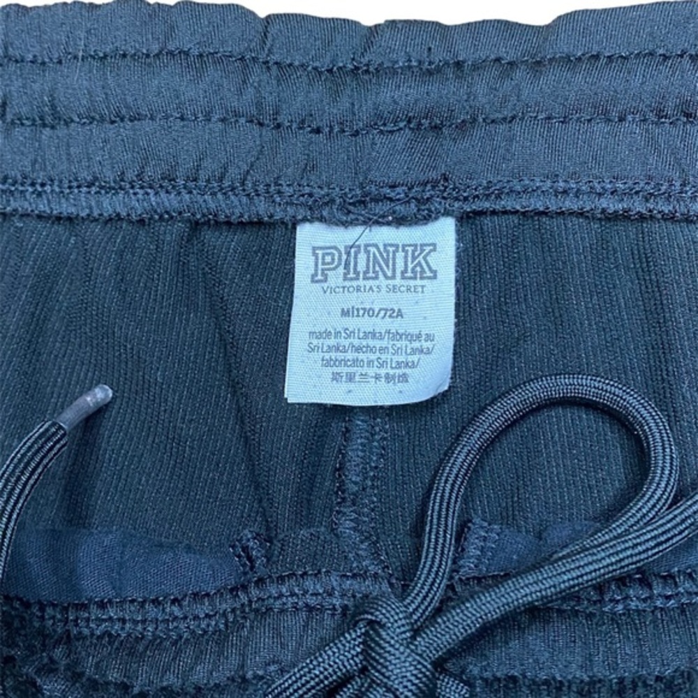 PINK Victoria's Secret Ultimate Yoga Logo Graphic Sweatpants Black & White Sz M - Picture 8 of 9